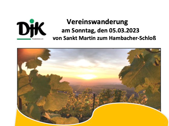 Vereinswanderung am 05.03.2023