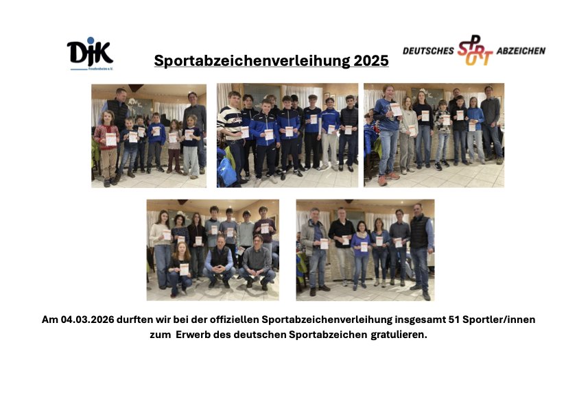 Sportabzeichenverleihung 2025