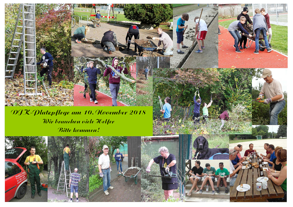 DJK Platzpflege am 10. November ab 10 Uhr